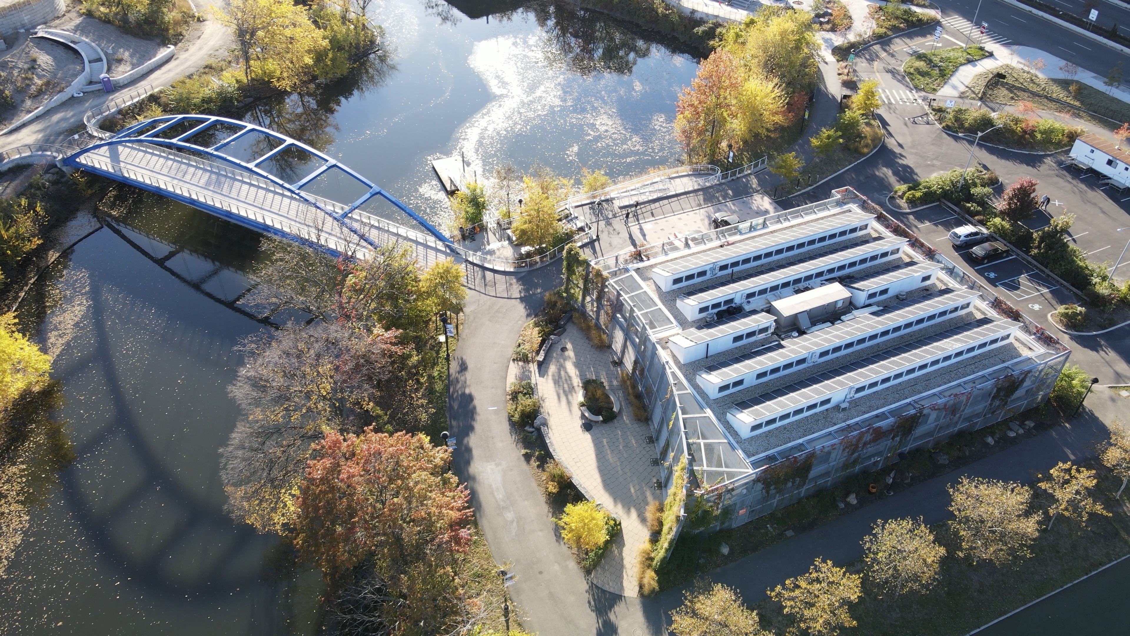 Bronx River House aerial view